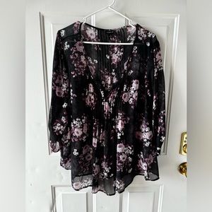 Torrid Floral Blouse - EUC